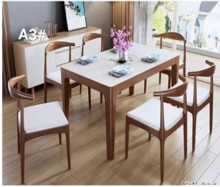 T08高级长方桌，胡桃色  1.35米带炉一桌四椅650元，现货11套。 - 甘南28生活网 gn.28life.com